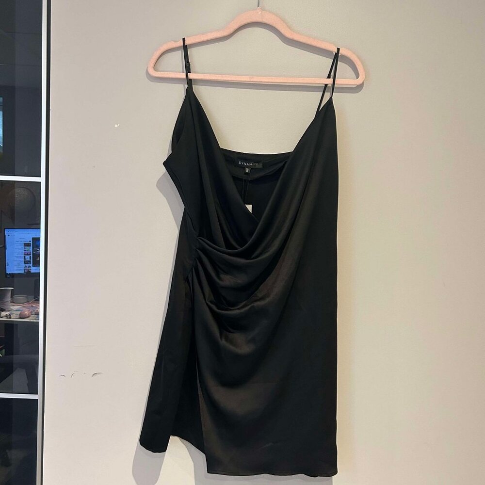 Wrap Satin Dress
